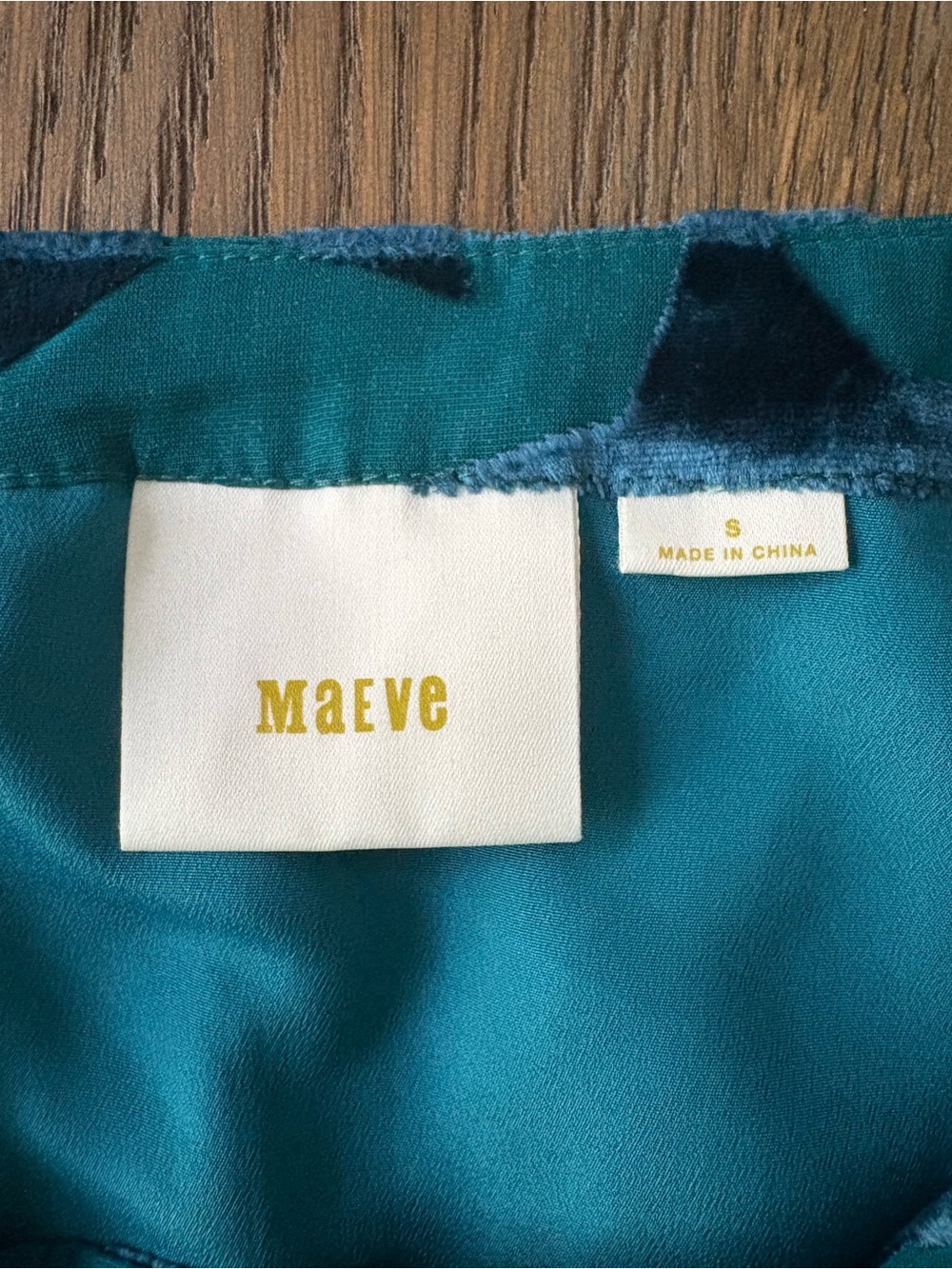 Anthropologie - Maeve Teal and Star-Print Midi Skirt - Picture 2 of 6